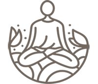 line art of person meditating - Yoga Therapy Online Courses