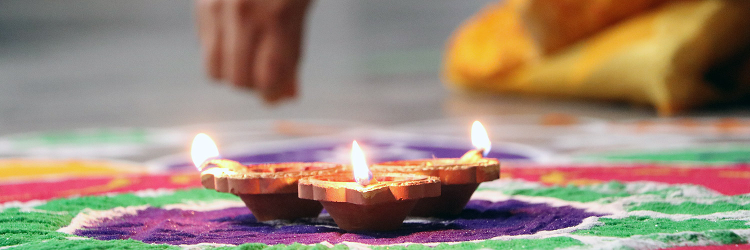 Jyotish astrology fire ceremony with candles
